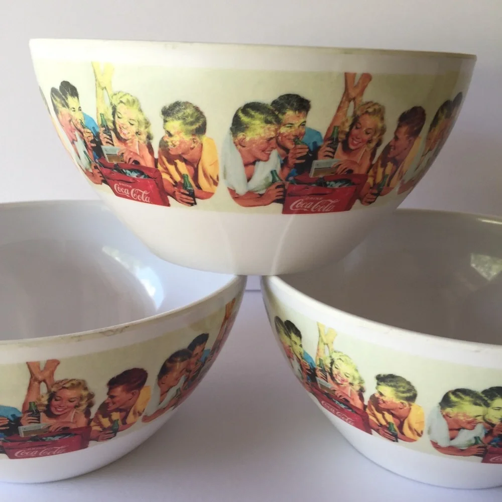Sakura Coca Cola Melamine Bowls (2009)
